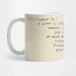 Pluviophile Shirt Mug